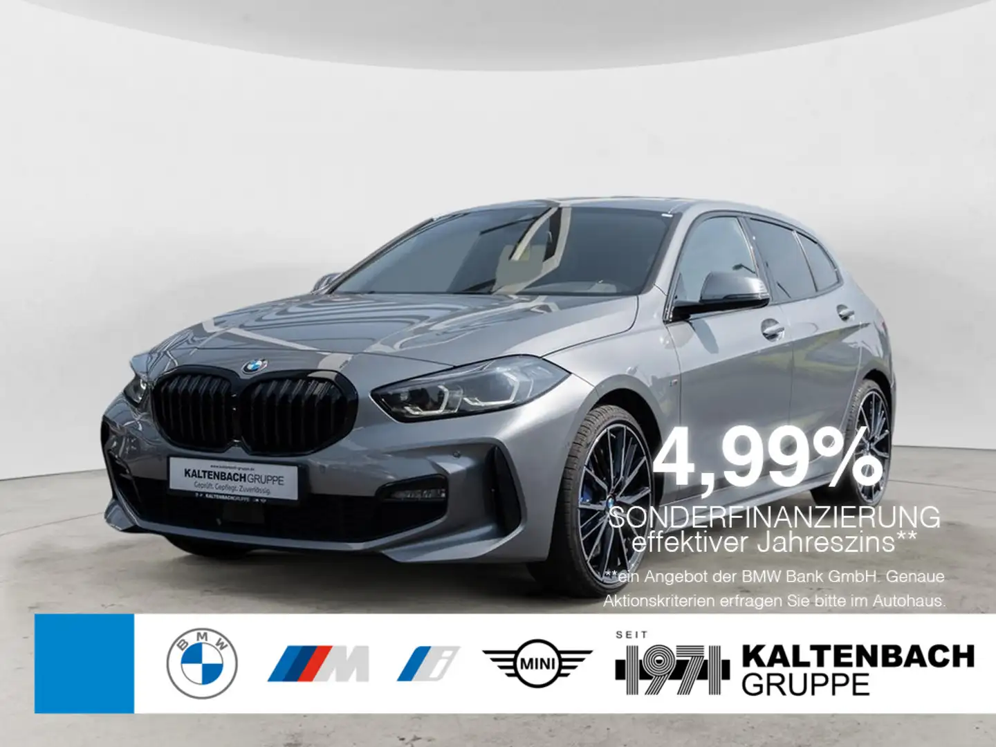BMW 118 i M-Sportpaket PANO LED ALUFELGEN 19 ZOLL Grau - 1