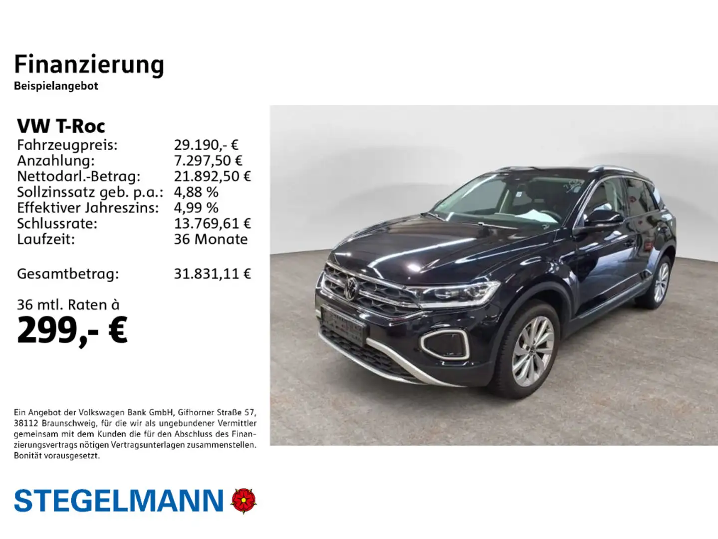 Volkswagen T-Roc 1.5 TSI DSG Facelift Style *AHK*Navi*LED* Schwarz - 2