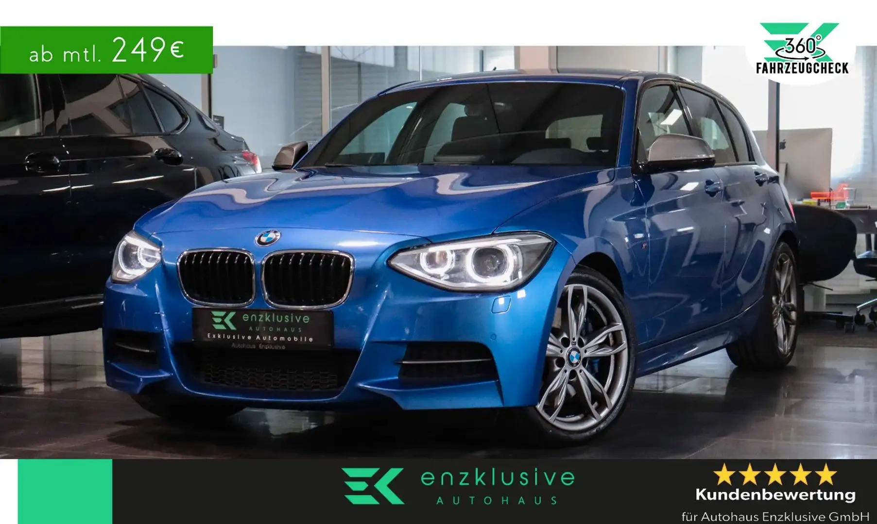 BMW 135 i xDrive Sport Aut*NAVI PROF*SHADOW*H&K*PDC Blau - 1