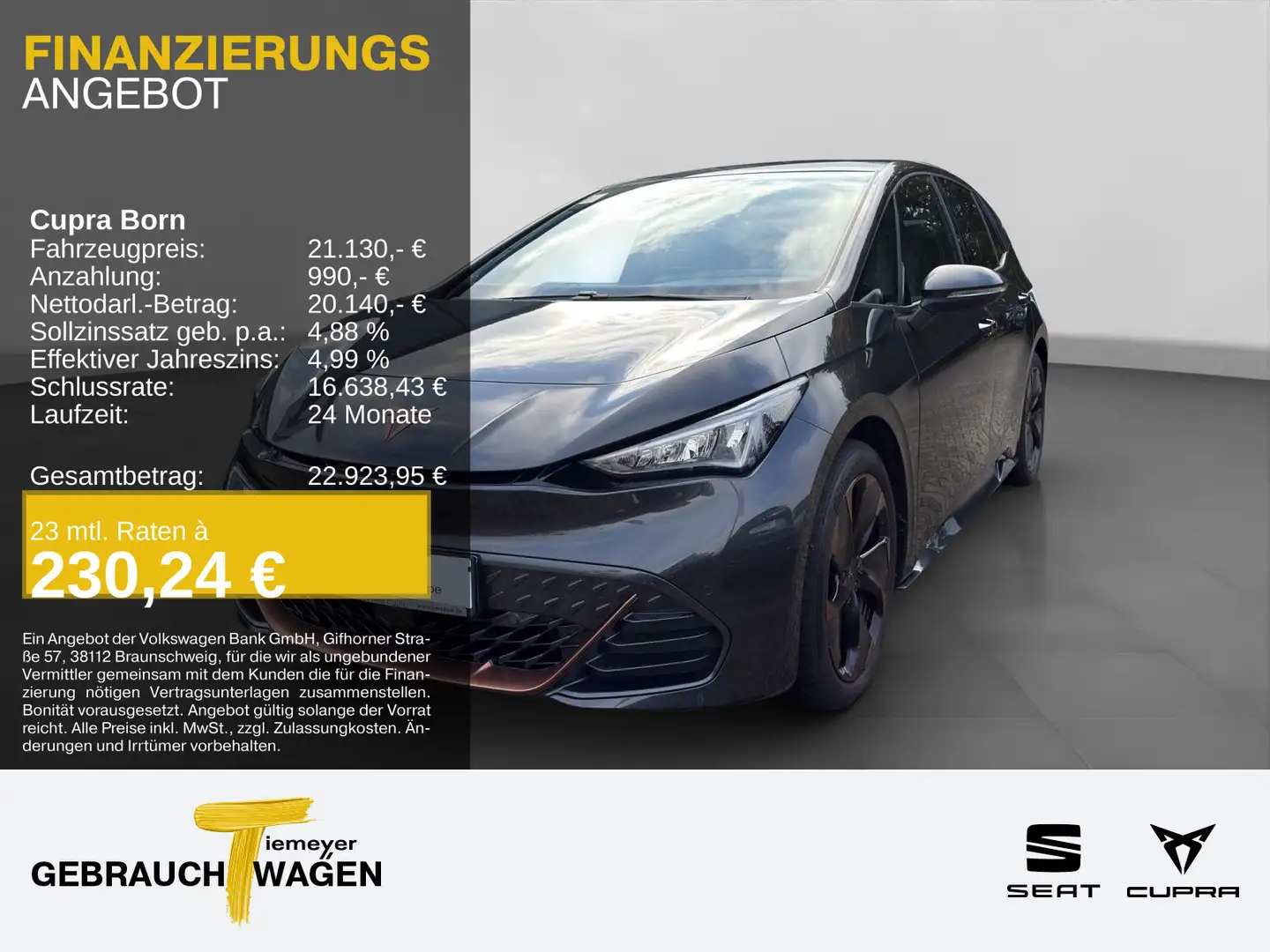 CUPRA Born LM19 SCHALENSITZE W-PUMPE KAMERA PILOT-M Grau - 1