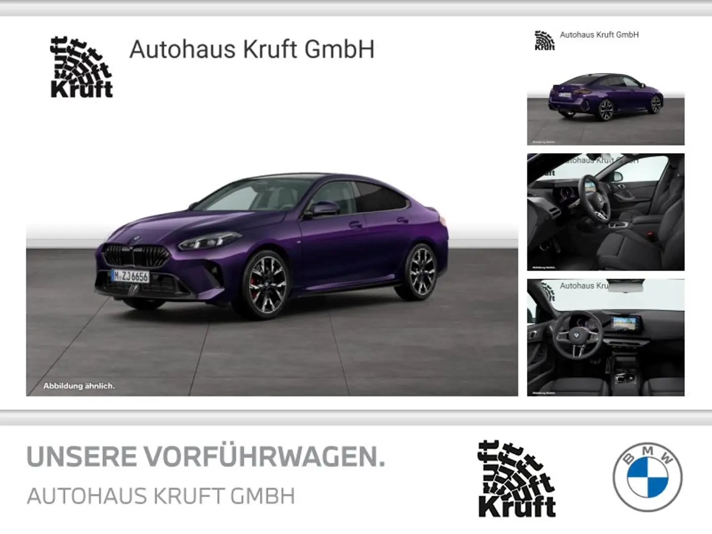 BMW 220 d M SportPRO+19LM+Head-UP+LED+SI.HEIZUNG+ACC Violett - 1