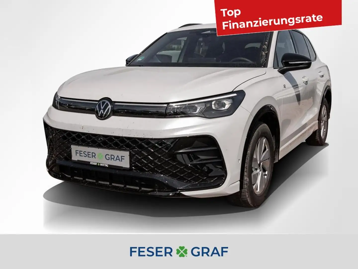 Volkswagen Tiguan 2.0 TDI R-Line DSG AHK/Matrix/Standhz/20"/ACC/4xSi Weiß - 1