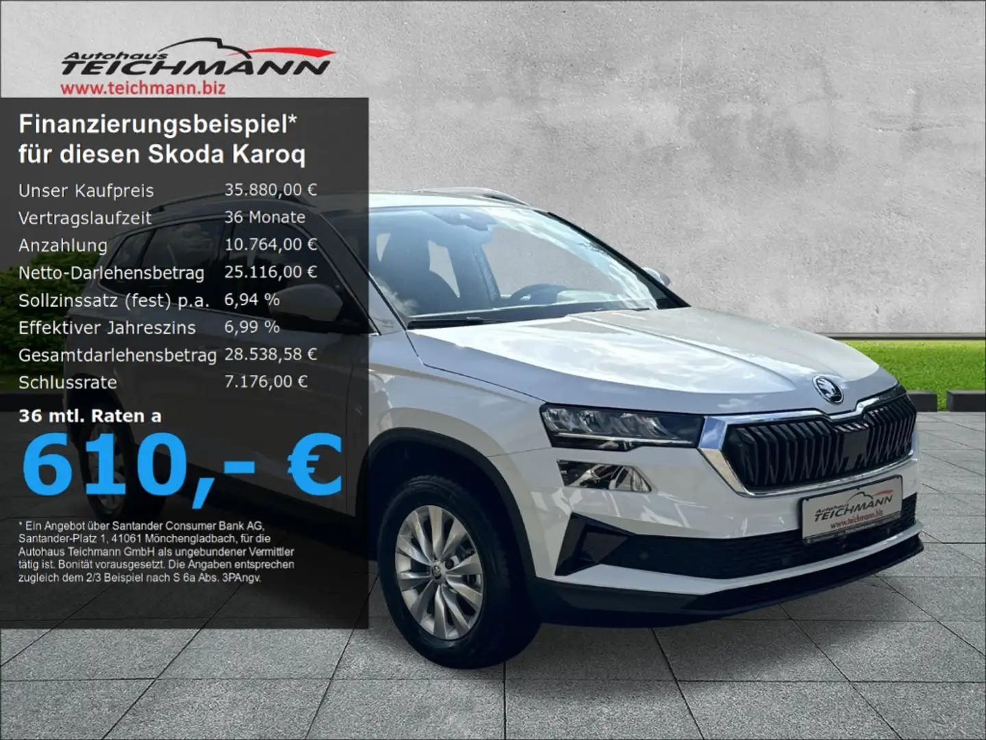 Skoda Karoq Ambition 2.0 TDI DSG 4x4 +ACC+RFK+Navi+ Weiß - 1