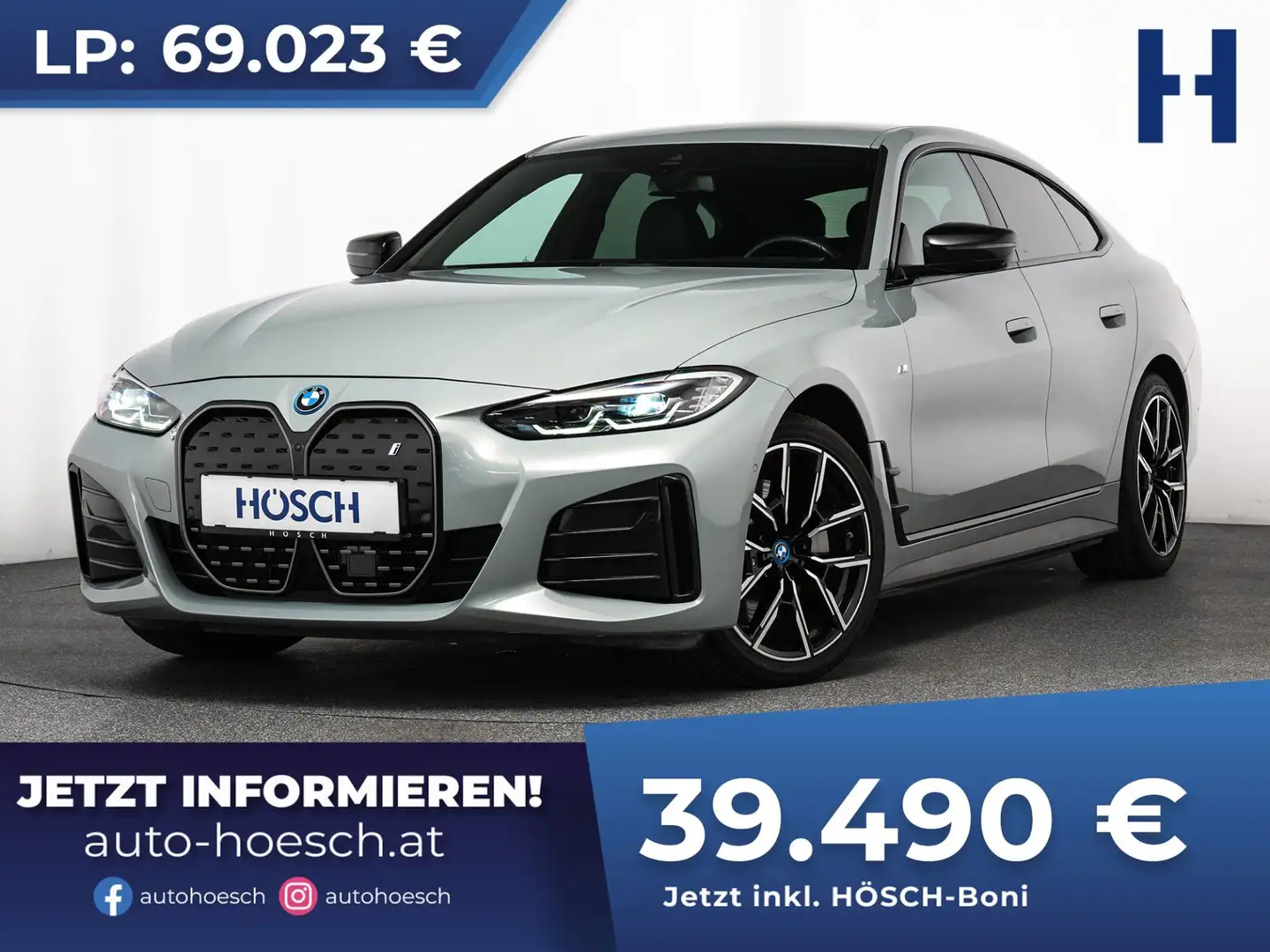 BMW i4 eDrive35 Gran Coupe M Sport EXTRAS +++ Grau - 1