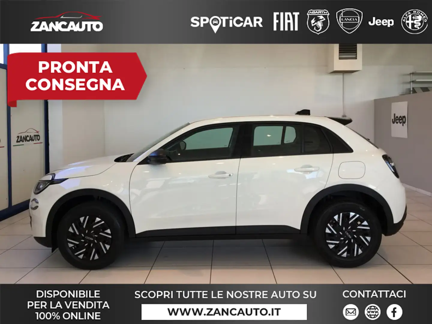 Fiat 600 Hybrid 110 CV DCT MHEV KM0 2025 Wit - 1