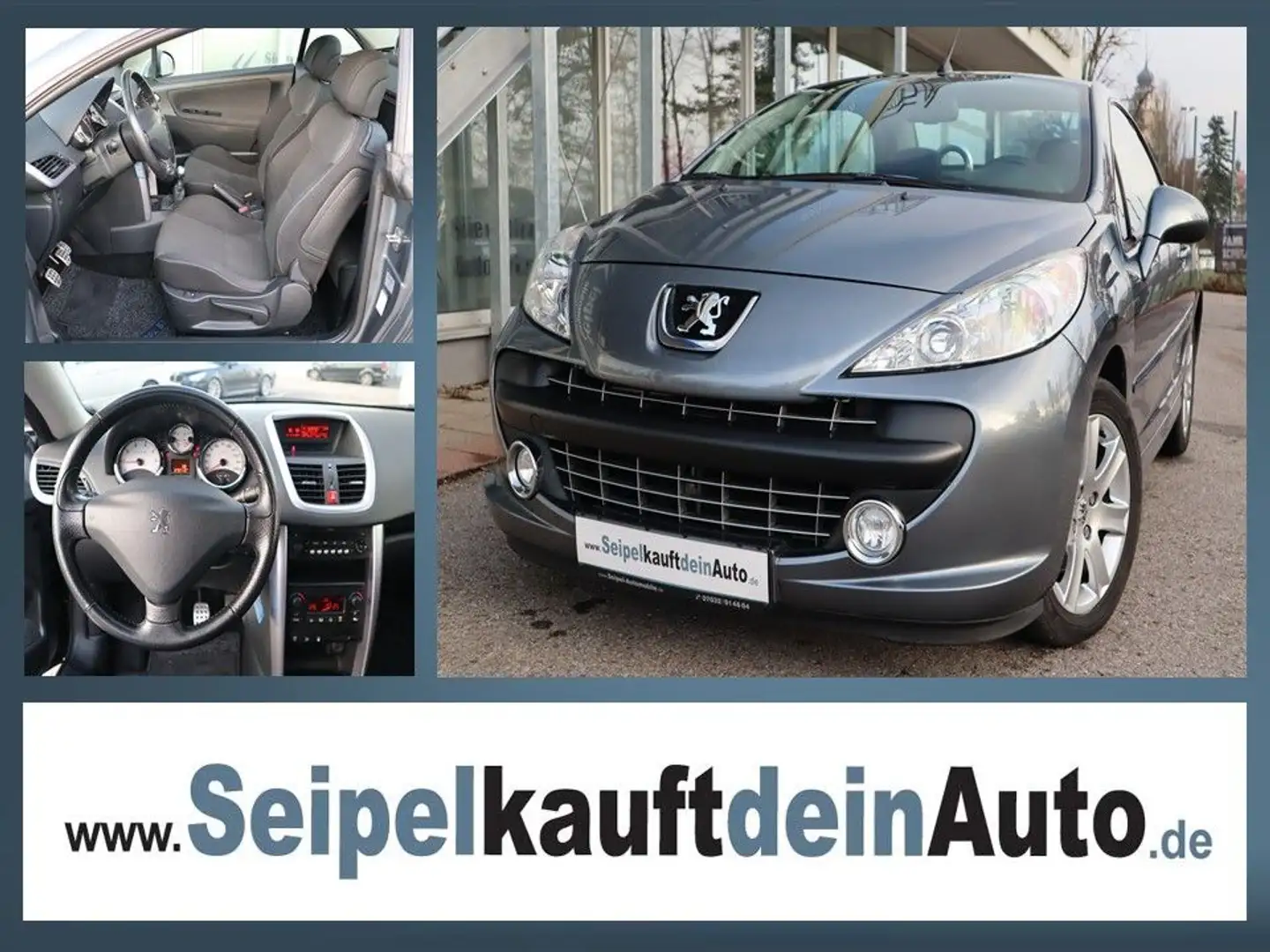 Peugeot 207 CC Cabrio JBL*Klima*SHZ*Soundsystem*PDC Gris - 1