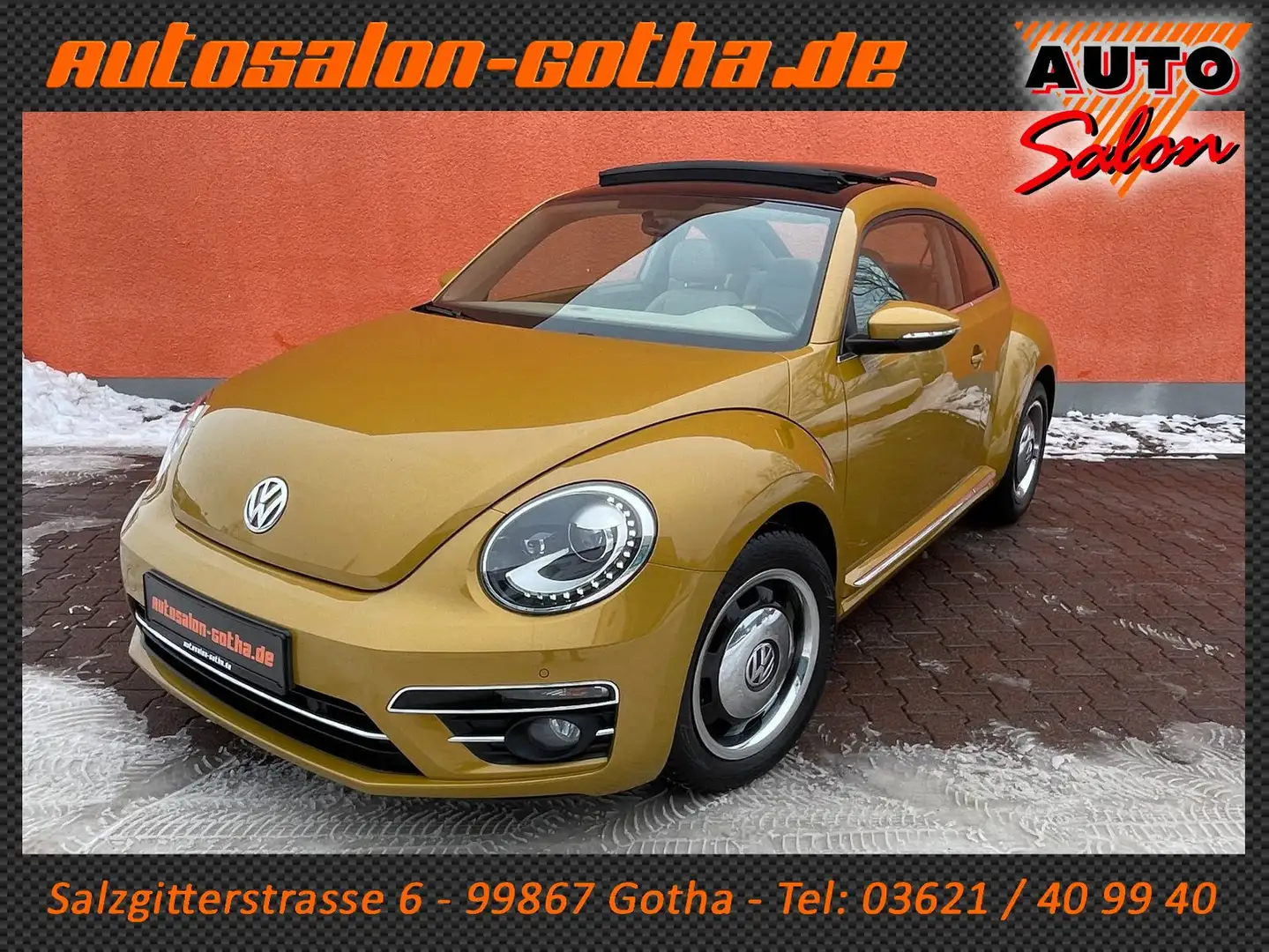 Volkswagen Beetle Design 1.4 TSI BMT XENON+LEDER PANO SHZ Jaune - 1