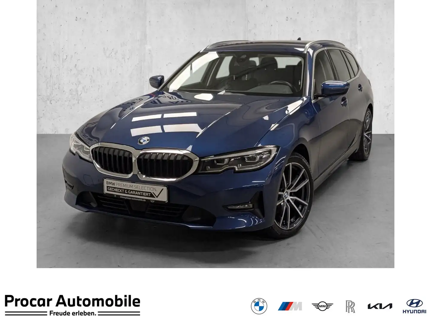BMW 320 d Touring AHK ACC HiFi DA PDC DAB LED Blauw - 1