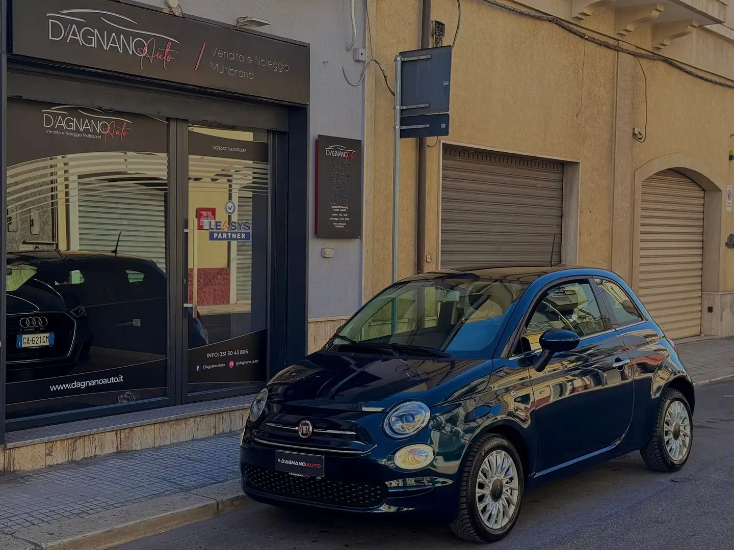 Fiat 500 500 1.2 69HP LOUNGE CAMBIO AUTOMATICO - 2019 Bleu - 1