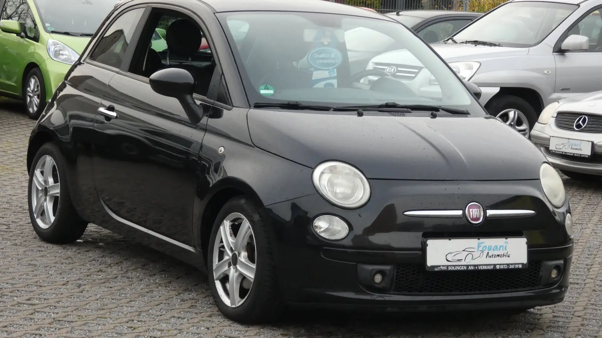 Fiat 500 Sport 1.Hand 12 Monate Garantie HU 2 Jahre Schwarz - 1