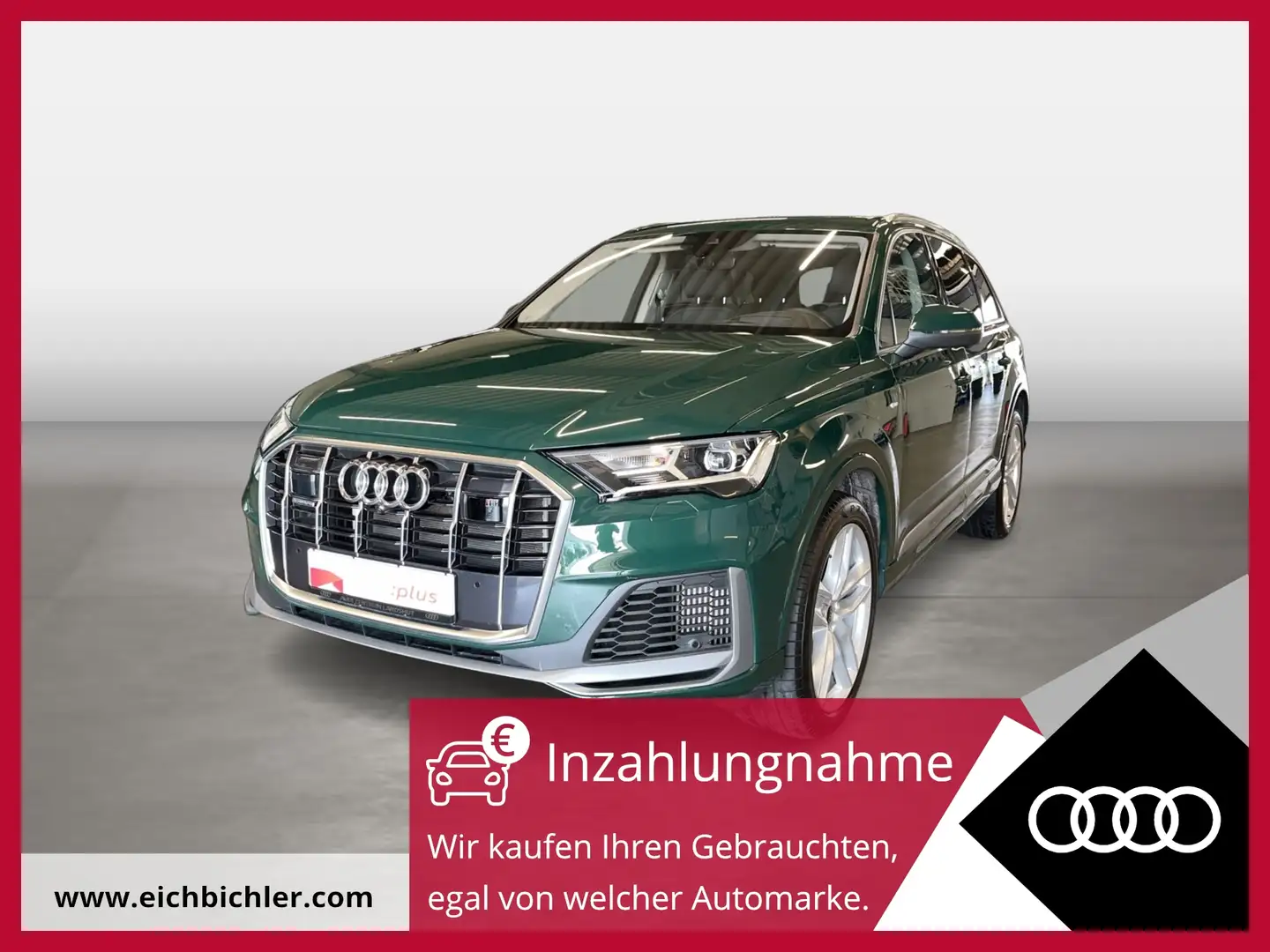 Audi Q7 55 TFSI e quattro tiptronic S line Matrix 360 Grün - 1