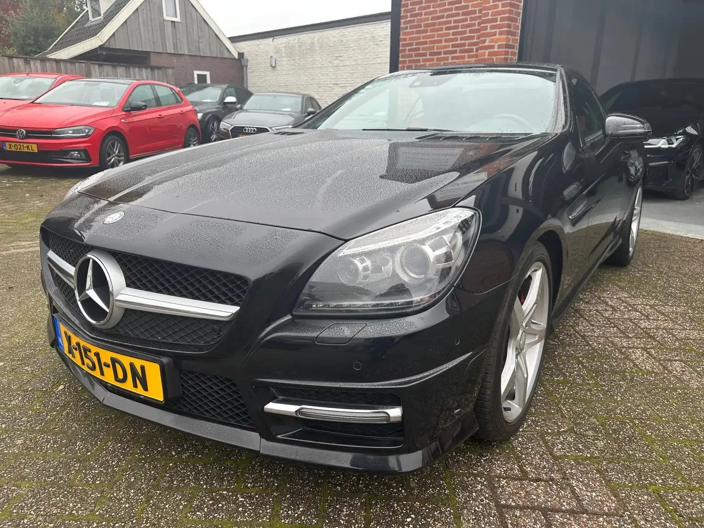 Mercedes-Benz SLK 350 AMG AUTOMAAT-NAVI-PDC-AIRCO-LEDER Negru - 1