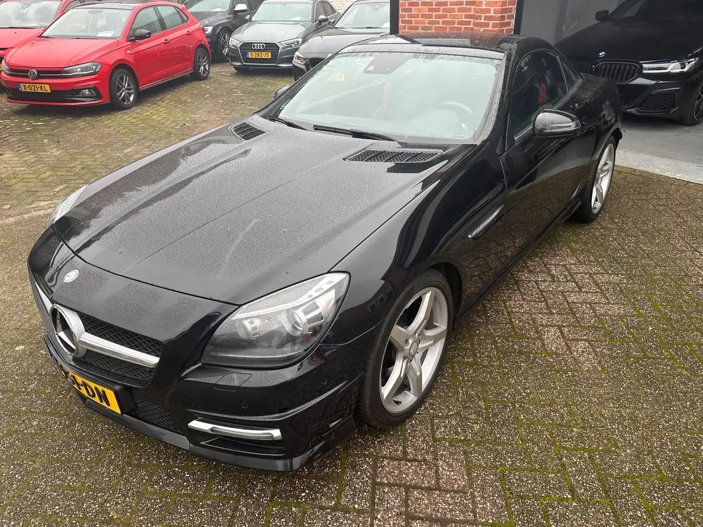 Mercedes-Benz SLK 350 AMG AUTOMAAT-NAVI-PDC-AIRCO-LEDER Negru - 2