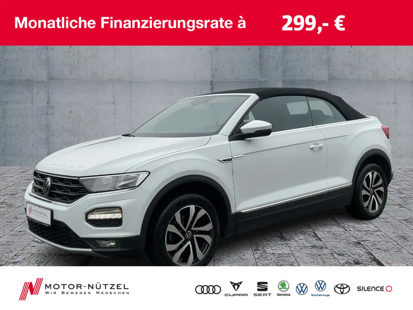 Volkswagen T-Roc 1.5 TSI ACTIVE 5JG+ACC+NAVI+SHZ Weiß - 1