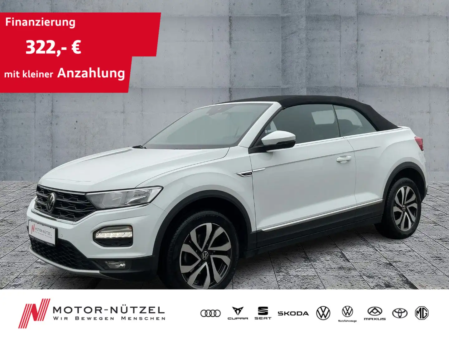 Volkswagen T-Roc 1.5 TSI ACTIVE 5JG+ACC+NAVI+SHZ Weiß - 1