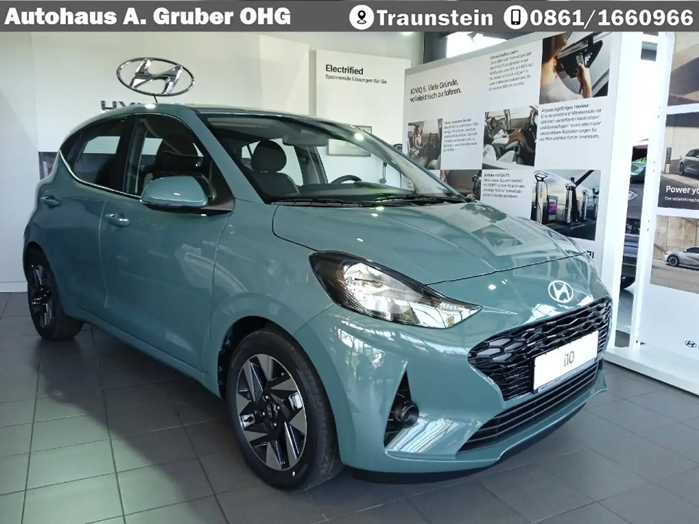 Hyundai i10 Trend Klima+Komfortpaket+Navigation+Alu+Kamera Verde - 1