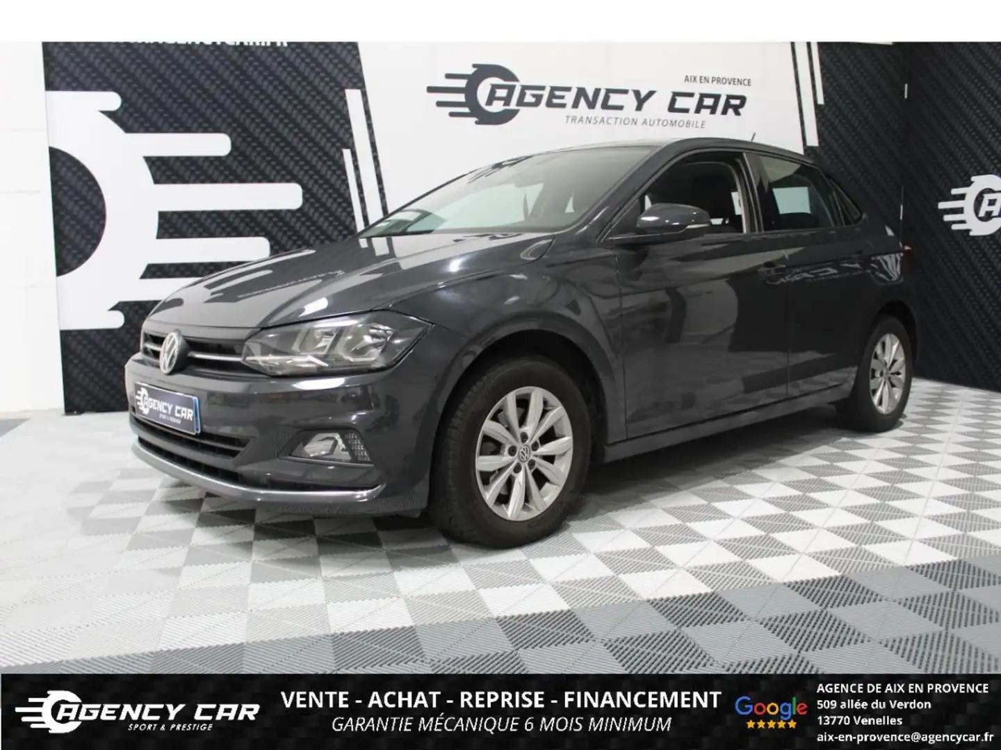 Volkswagen Polo 1.6 16V TDI - 95 - BV DSG 7 VI AW Confortline Gris - 1