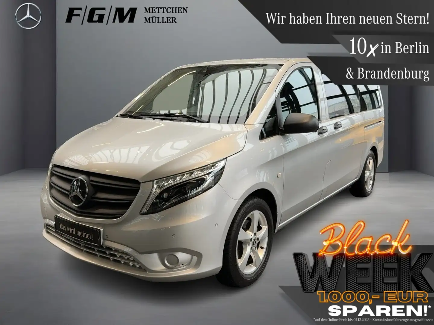 Mercedes-Benz Vito 116 CDI Tourer PRO lang TWA|AHK|Distronic Argent - 1