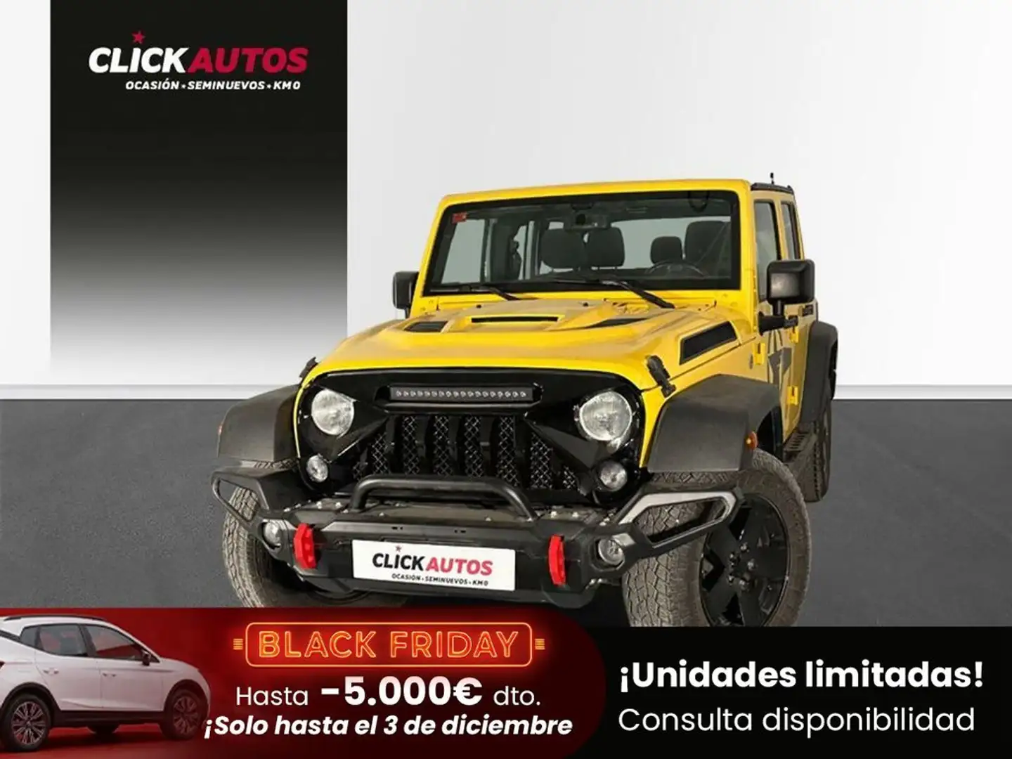 Jeep Wrangler 2.8 CRD 200CV Sport auto techo lona Amarillo - 1