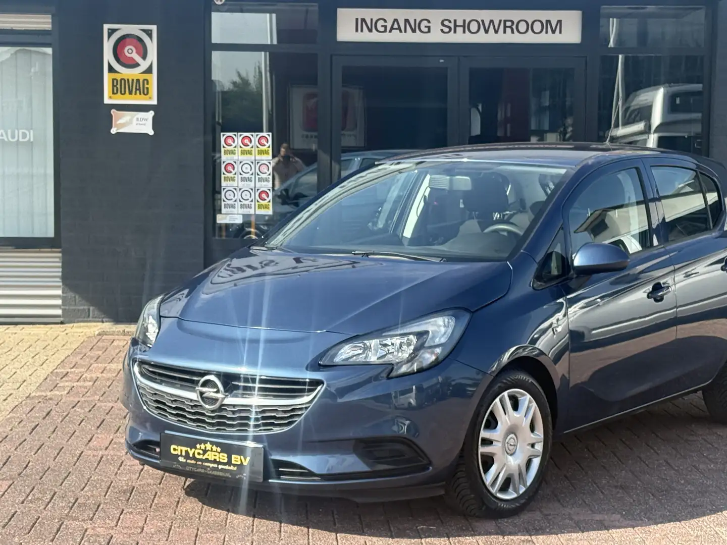 Opel Corsa 1.4 Edition 90 pk org nl auto nap logisch airco 5 Blauw - 2