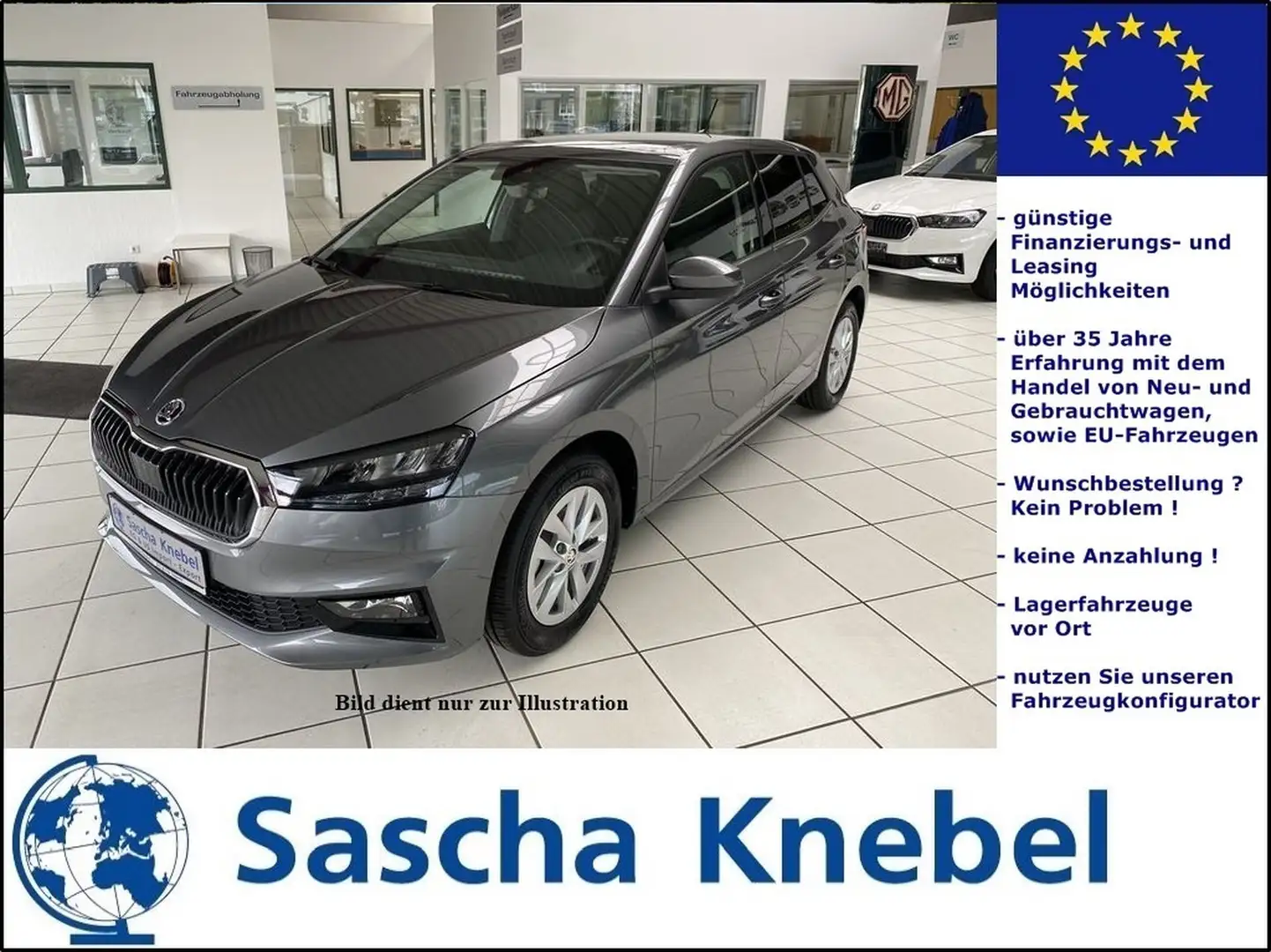 Skoda Fabia 1.0 TSI Drive 130 J 5J Garantie PDC Klima Bleu - 1