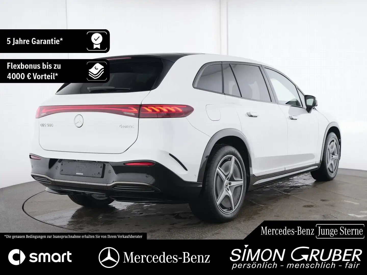 Mercedes-Benz EQS SUV EQS 500 4M SUV AMG Premium+ AHK 7Sitze 118kwh Weiß - 2