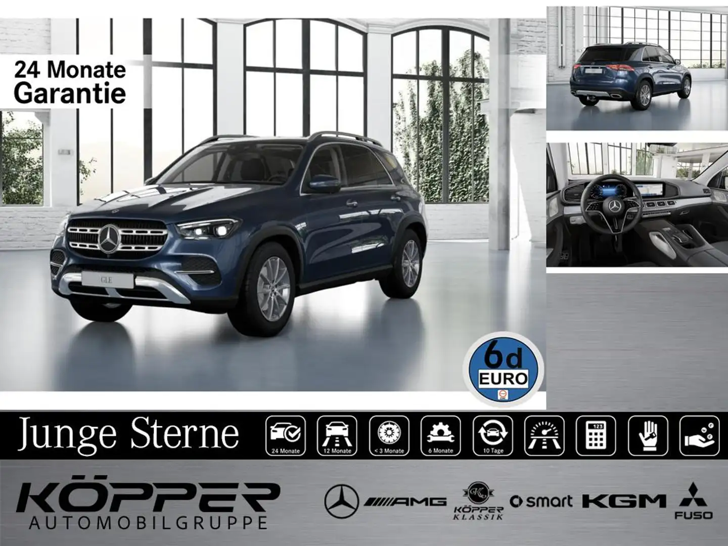 Mercedes-Benz GLE 400 e 4M Advanced PLUS AHK Pano Distr Memory Bleu - 1