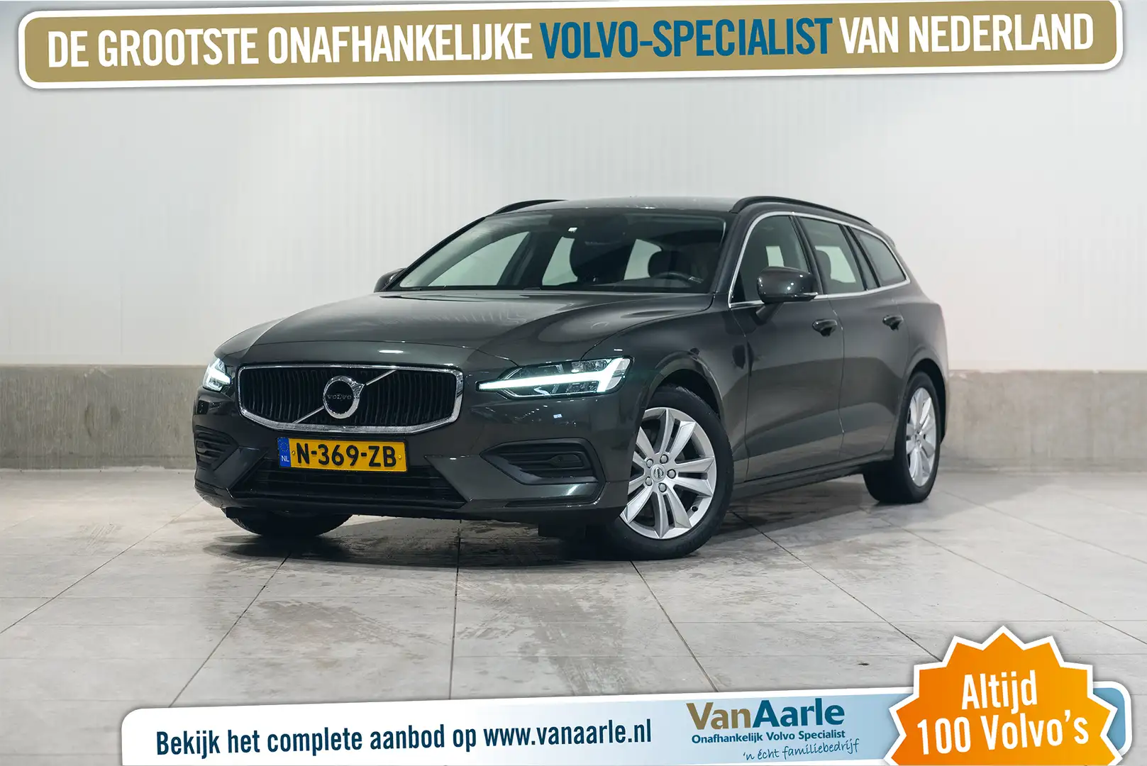 Volvo V60 B3 Aut. Momentum ACC Trekhaak Parkeercamera 164pk Gris - 1