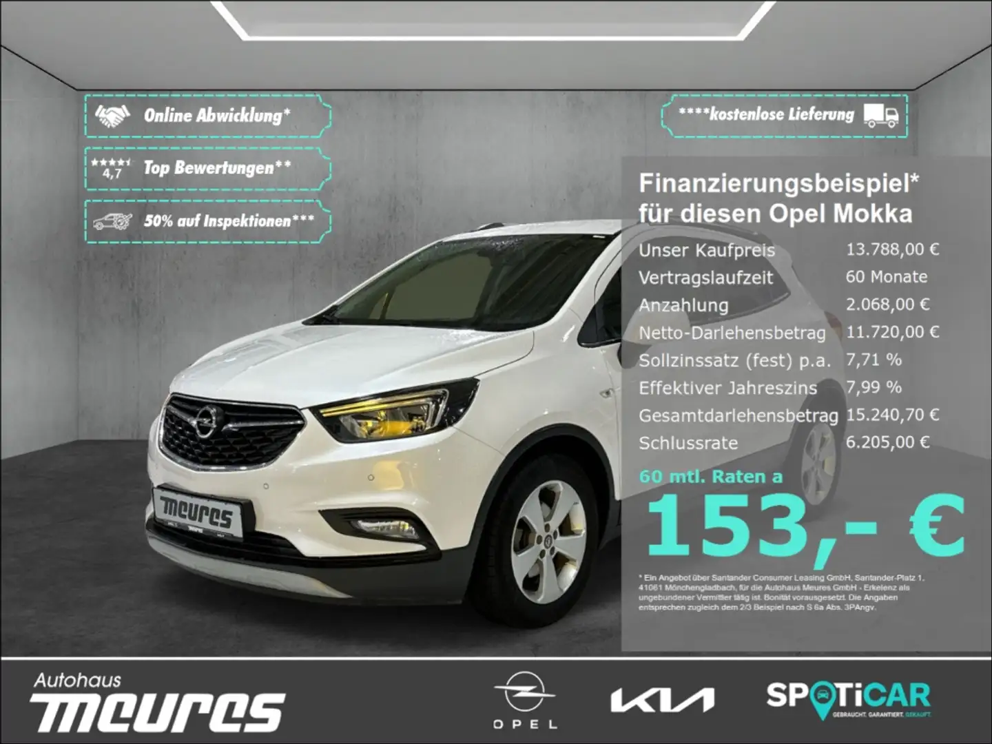Opel Mokka Edition 1.4 Turbo Apple CarPlay Klima PDC SHZ BT U White - 1