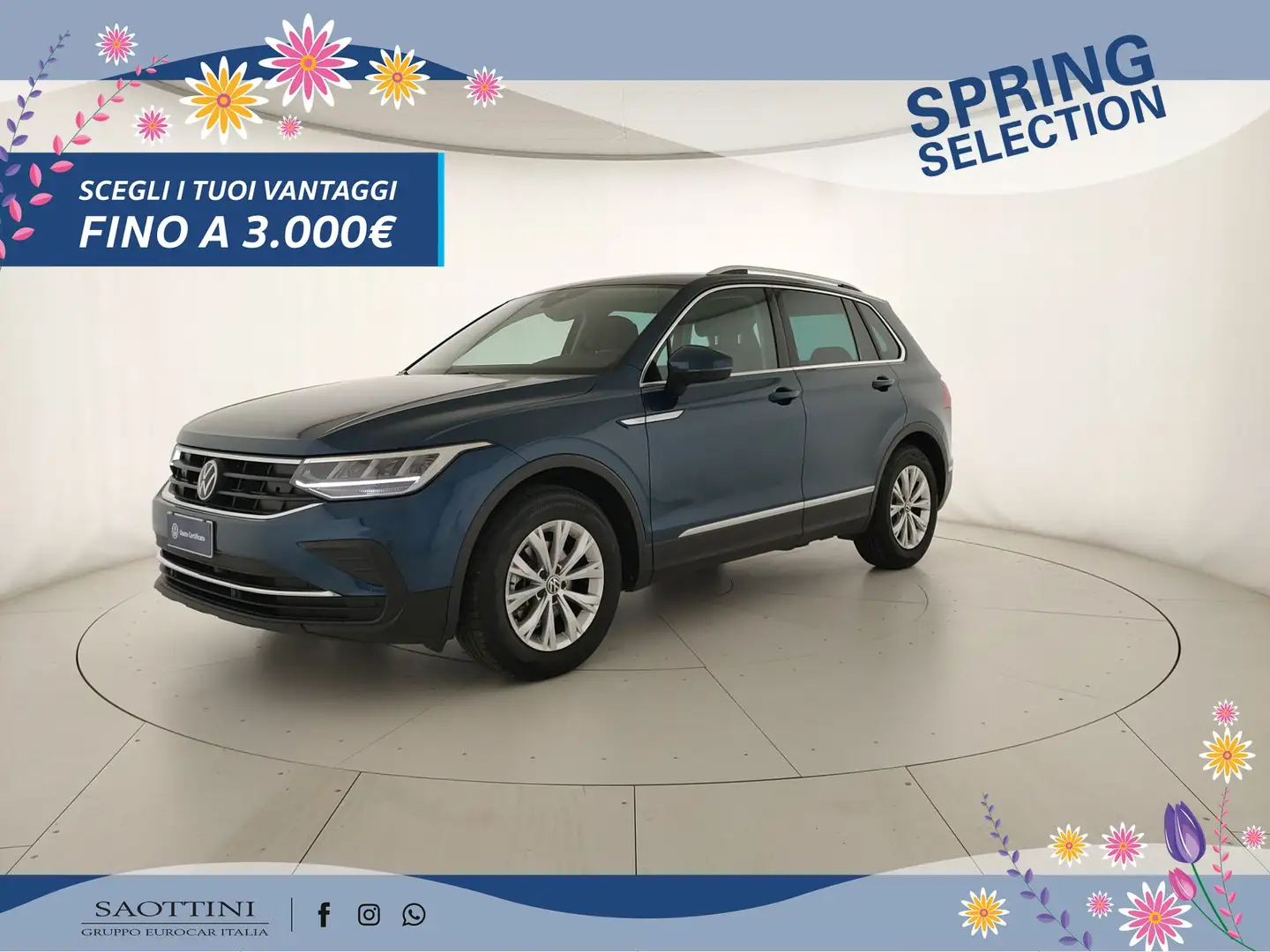 Volkswagen Tiguan 2.0 TDI Life 150 CV DSG Blu/Azzurro - 1