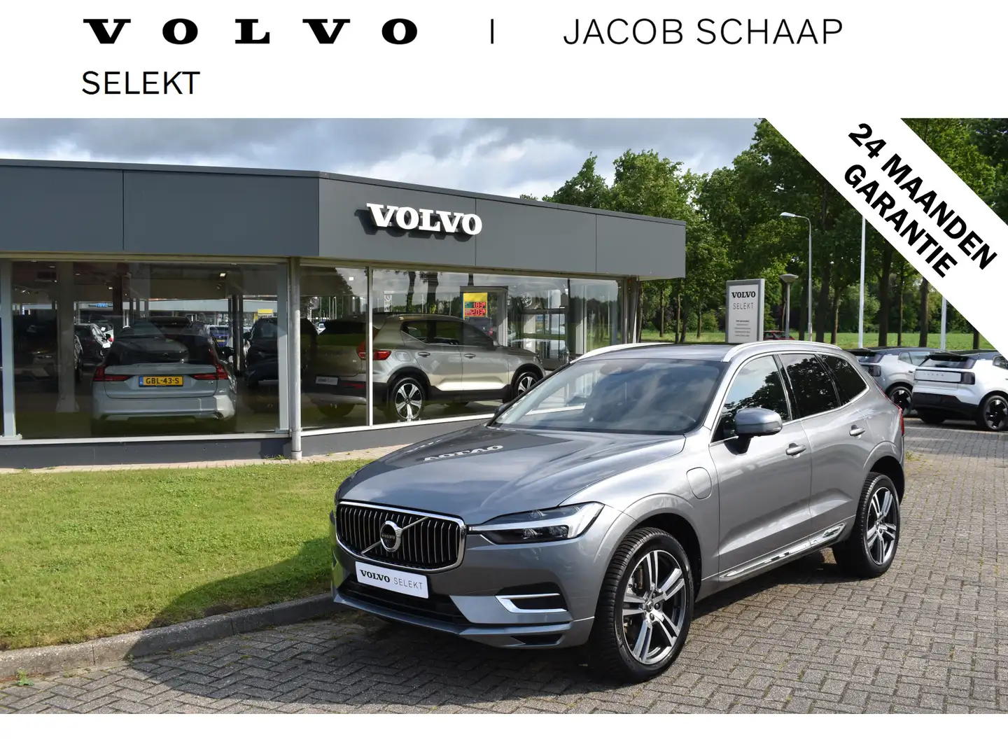 Volvo XC60 T6 340PK Plug-in hybrid AWD Inscription Leer | B&W Gris - 1