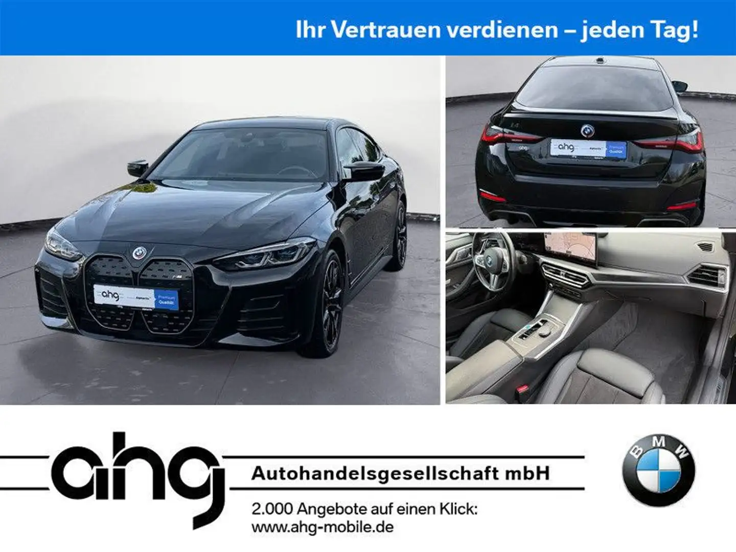 BMW i4 M50 Laserlicht Harman K. Sportsitze Sitzheizu Schwarz - 1