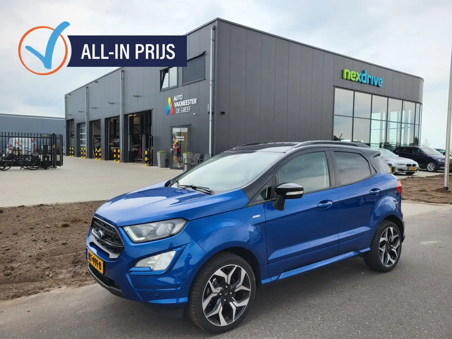 Ford EcoSport 1.0 Ecoboost 125 pk ST-LINE 18" Winterpack Camera Blu/Azzurro - 1