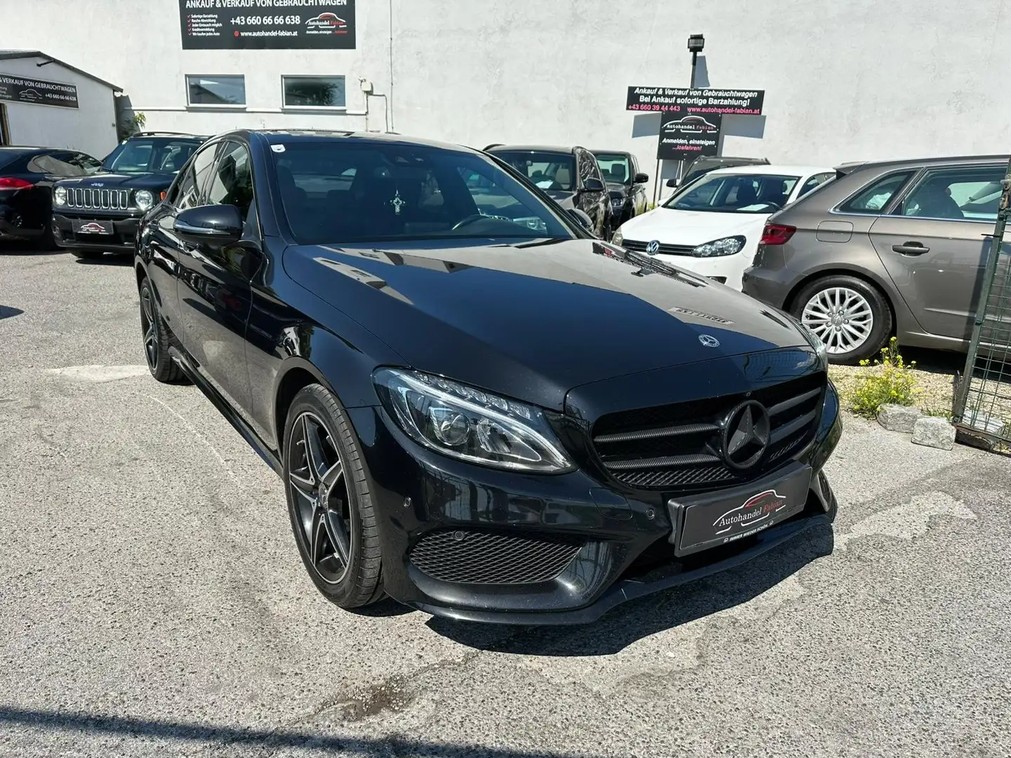 Mercedes-Benz C 220 d 4MATIC Autom. ***AMG LINE*** 170PS megaAusstattg Negro - 1