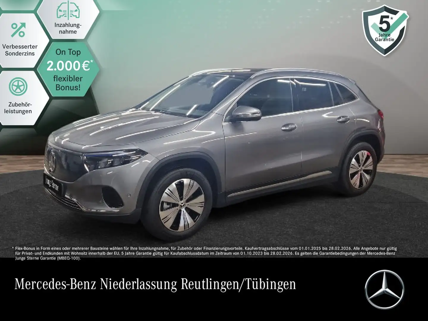 Mercedes-Benz EQA 350 4M PROG+PLUS-PAKET+PANO+360+KEYLESS+SPUR Gris - 1