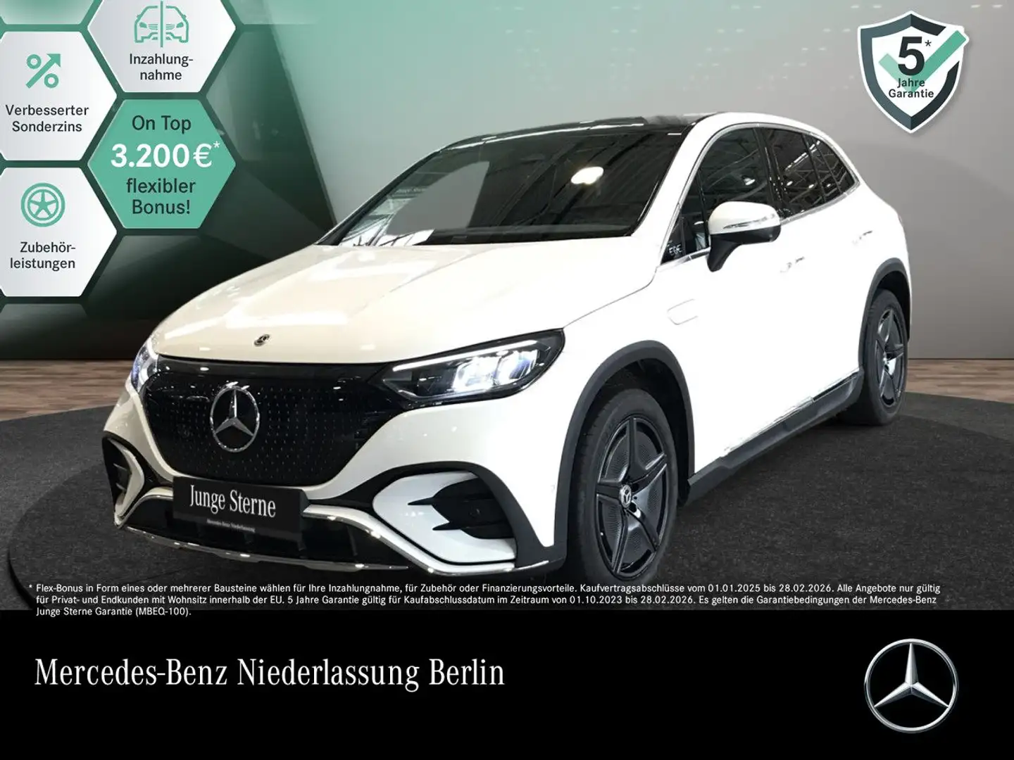 Mercedes-Benz EQE SUV EQE 350 4M AMG+PANO+360+AHK+LED+TOTW+KEYLESS Weiß - 1