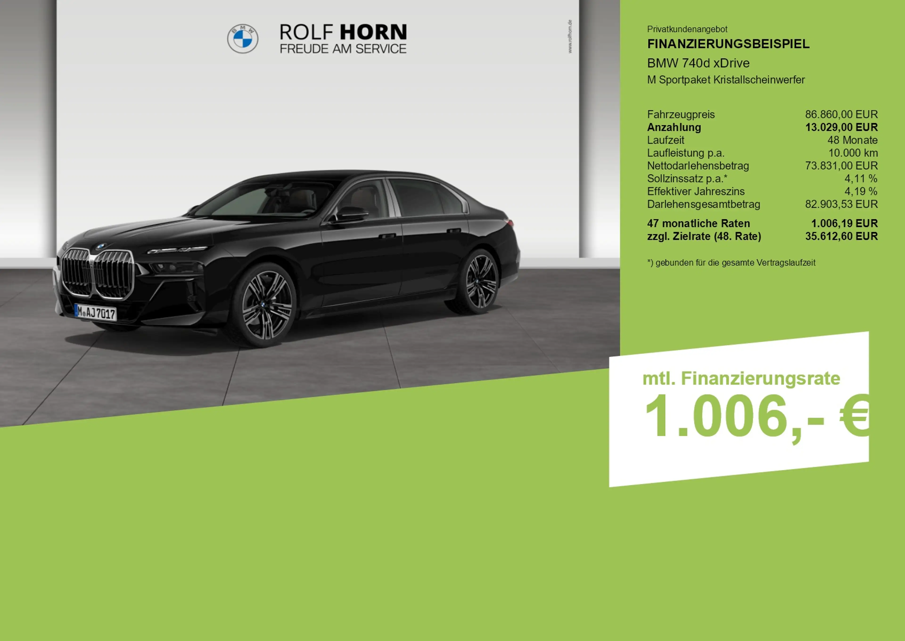 BMW 740 d xDrive M Sportpaket Kristallscheinwerfer — photo 3