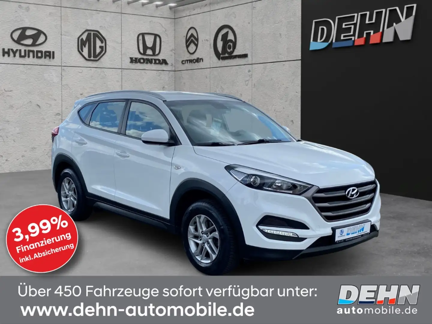 Hyundai TUCSON 1.6 GDi 2WD Navi SHZ Temp PDC Weiß - 1