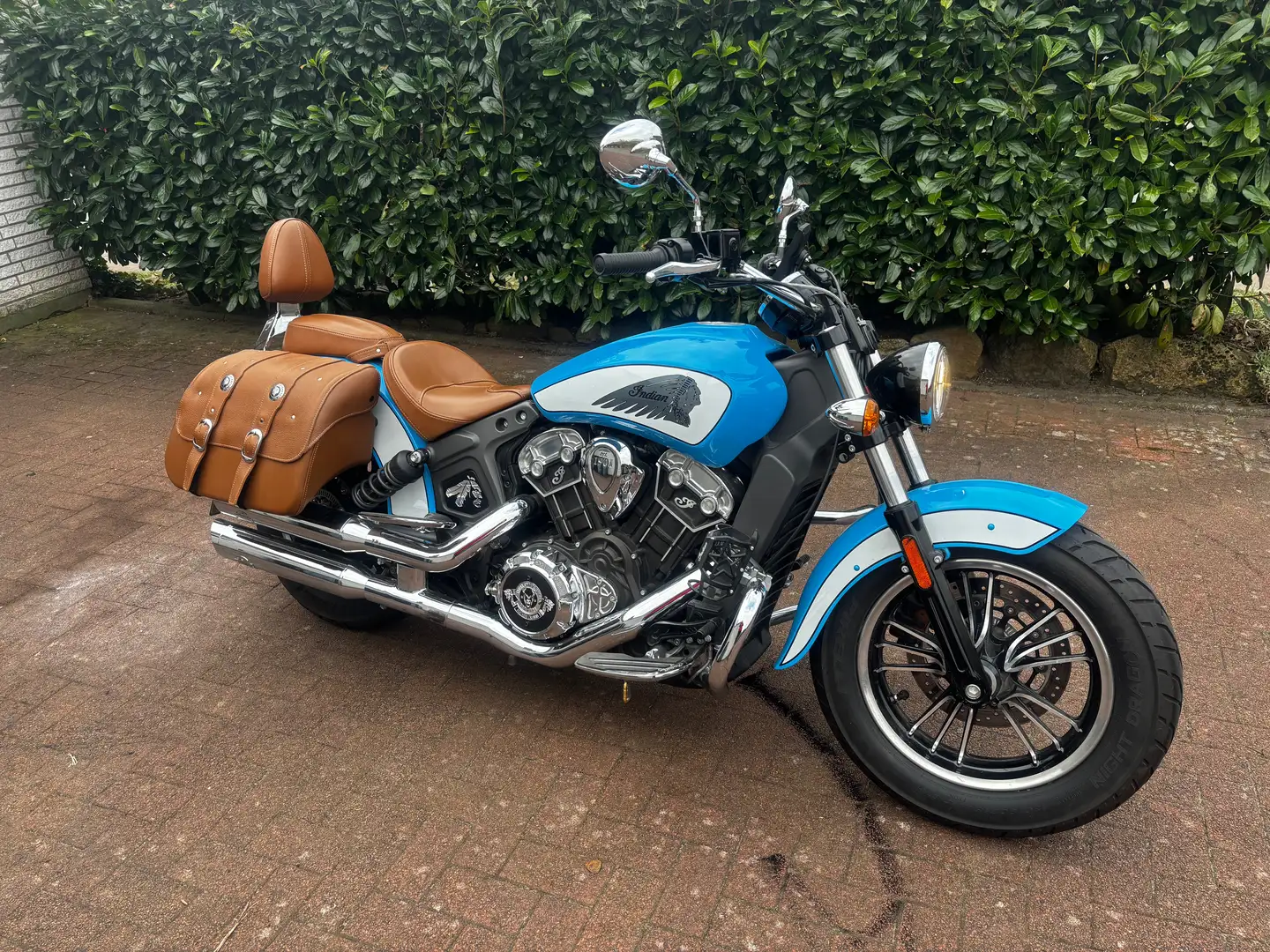 Indian Scout Sky Blue/Pearl White Azul - 1