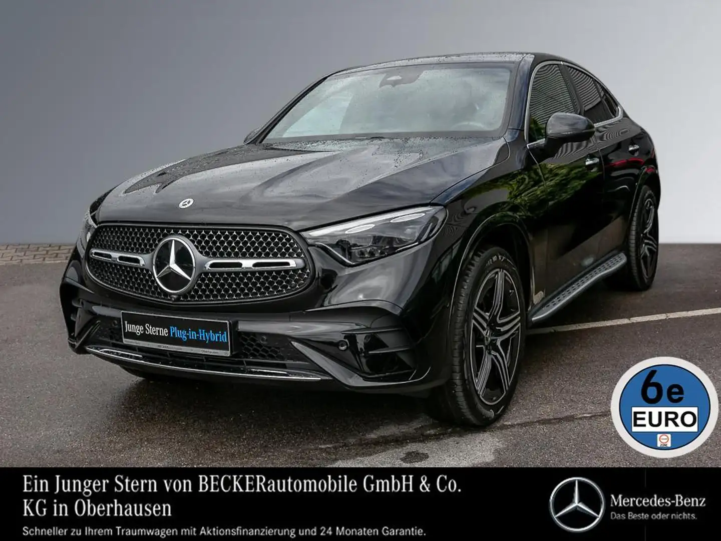 Mercedes-Benz GLC 300 e 4M Coupé AMG LINE PREMIUM AHK 20" 360° Zwart - 1