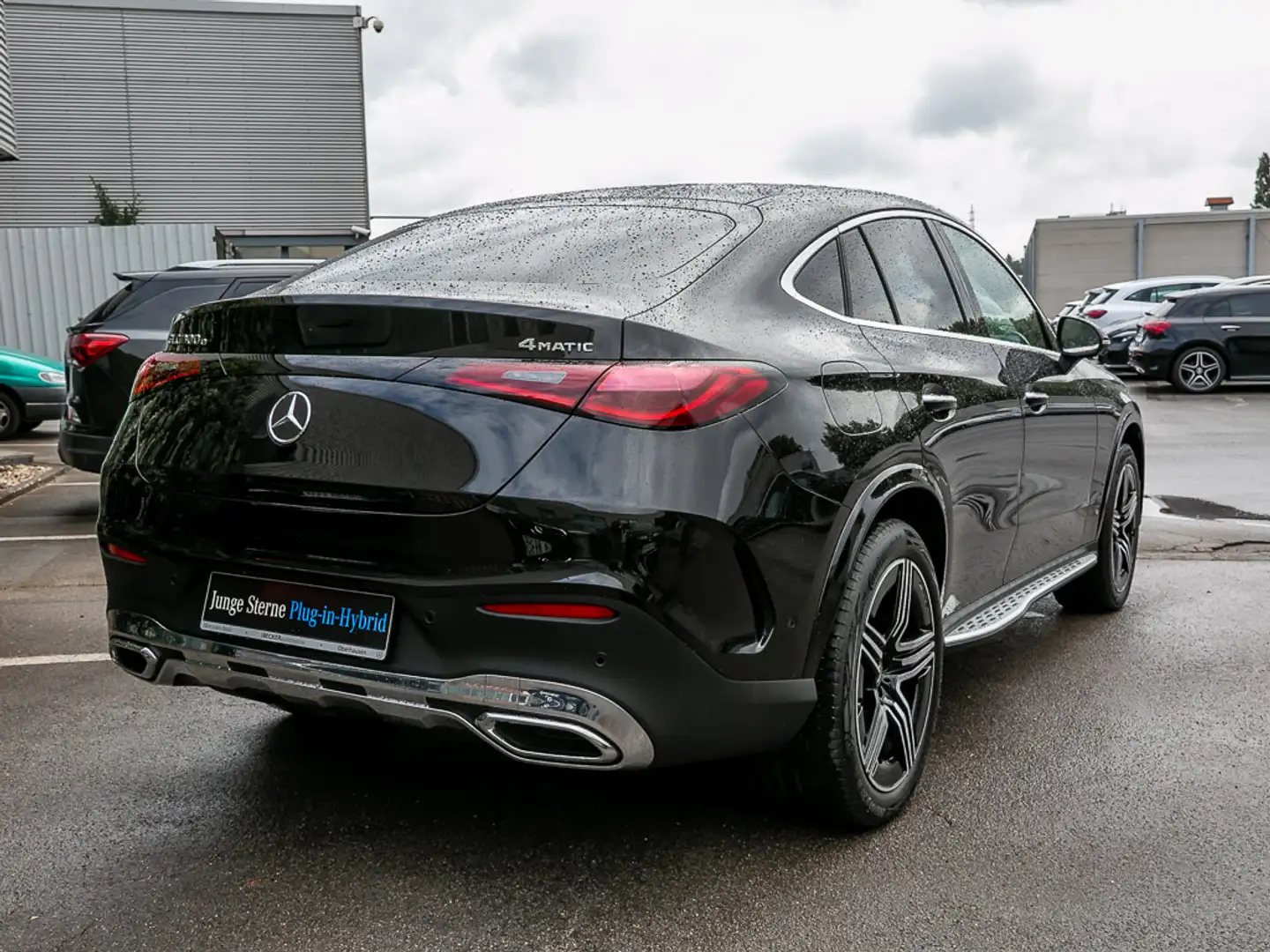 Mercedes-Benz GLC 300 e 4M Coupé AMG LINE PREMIUM AHK 20" 360° Zwart - 2