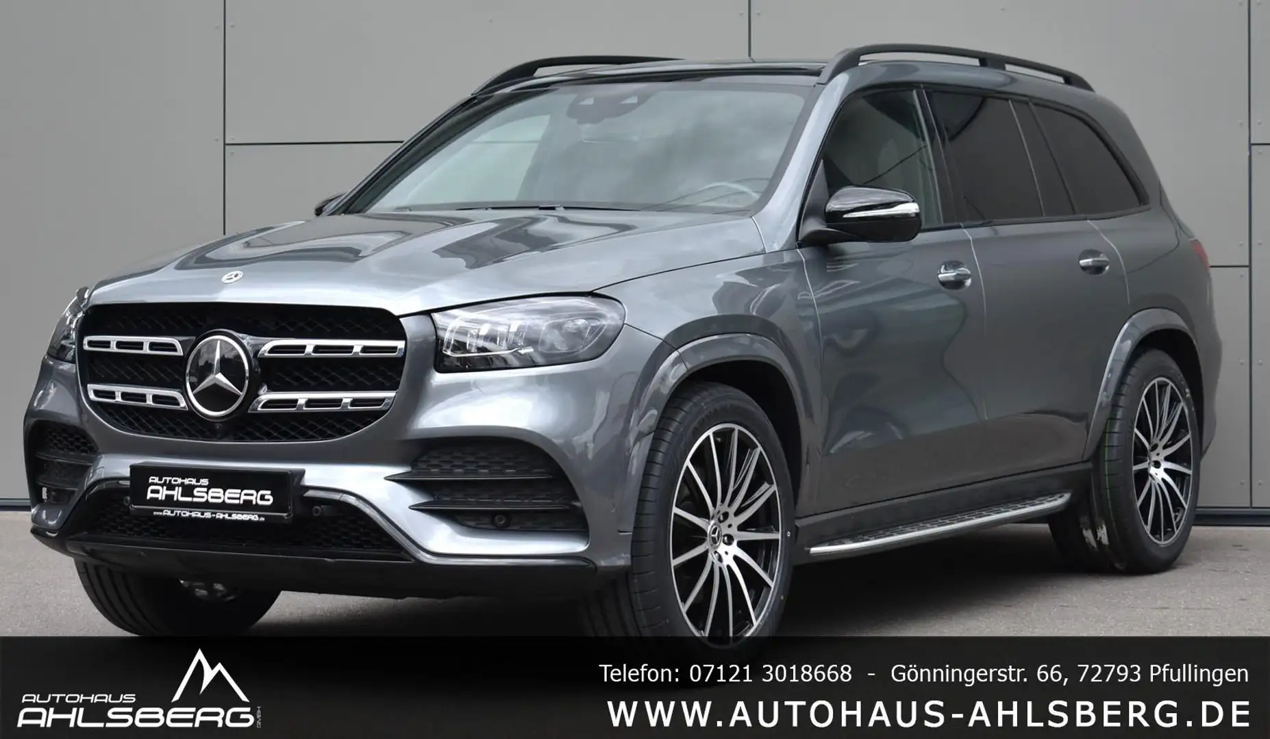 Mercedes-Benz GLS 400 d AMG/4M/NIGHT/ WIDES./STAND./DIST./360°/PANO/AIR. Gris - 1
