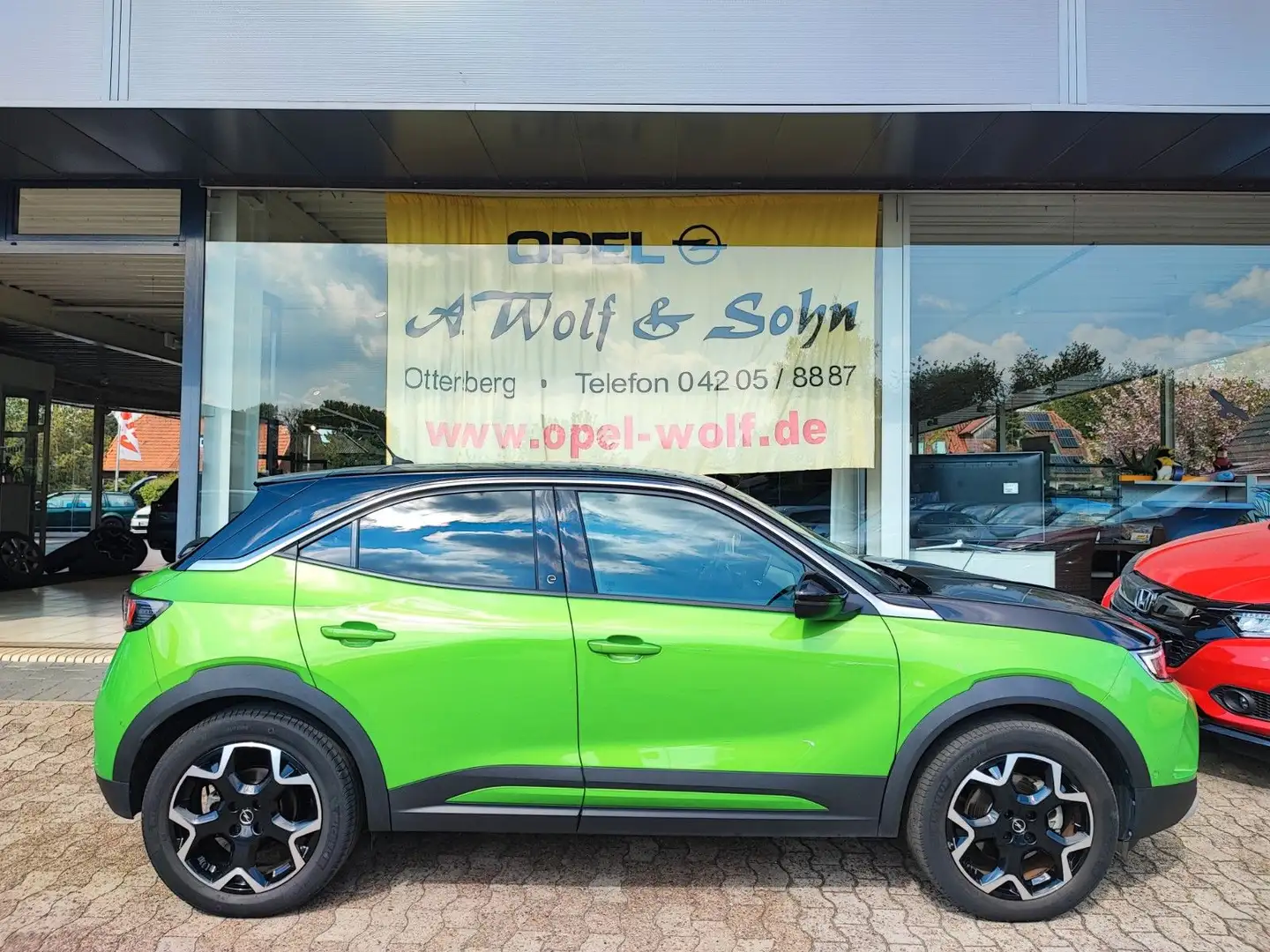Opel Mokka -e Ultimate +ALCANTARA+KAMERA+M-LED+ACC+ Grün - 1
