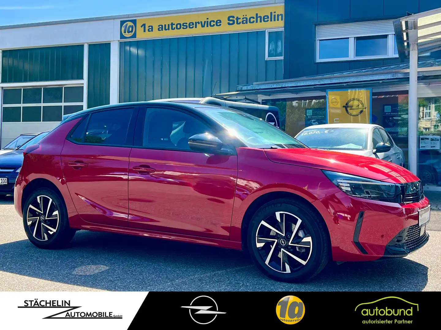 Opel Corsa F 1.2T GS Line,RKAM,LED,NAVI,KLIMAAT,ALU Rot - 1