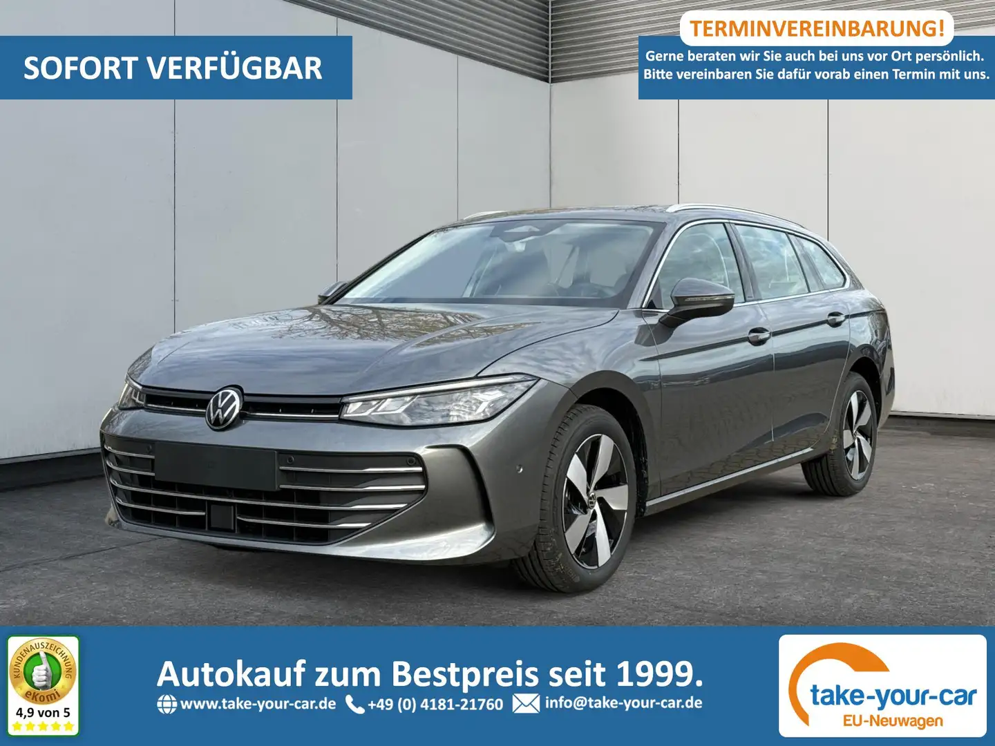 Volkswagen Passat Variant Business DSG+MASSAGE+NAVI+17" ALU+ACC+KAMERA+LE... Grau - 1