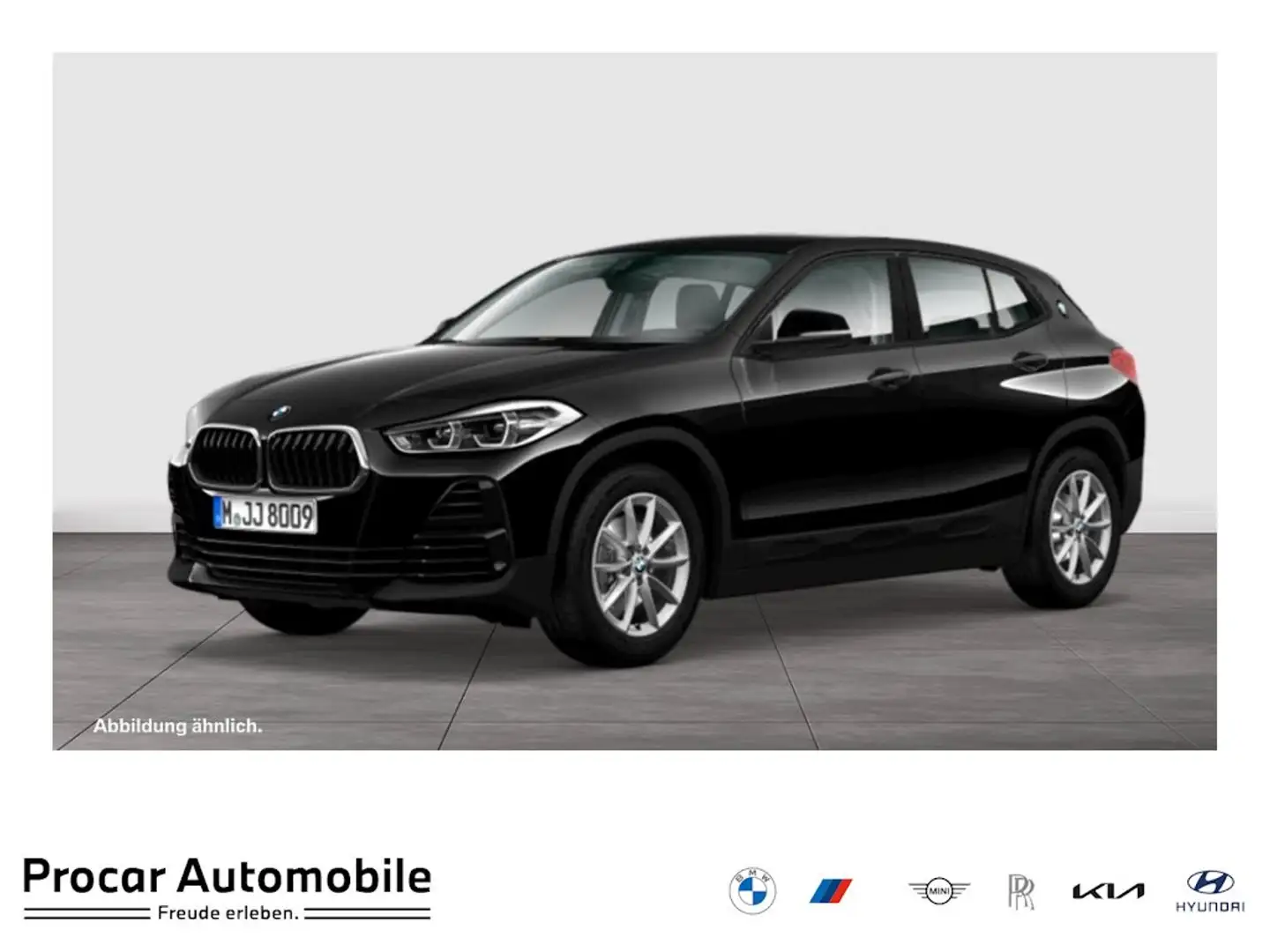 BMW X2 sDrive18d Aut. RFK NAVI LED PDC V+H DAB Parkass. Noir - 1
