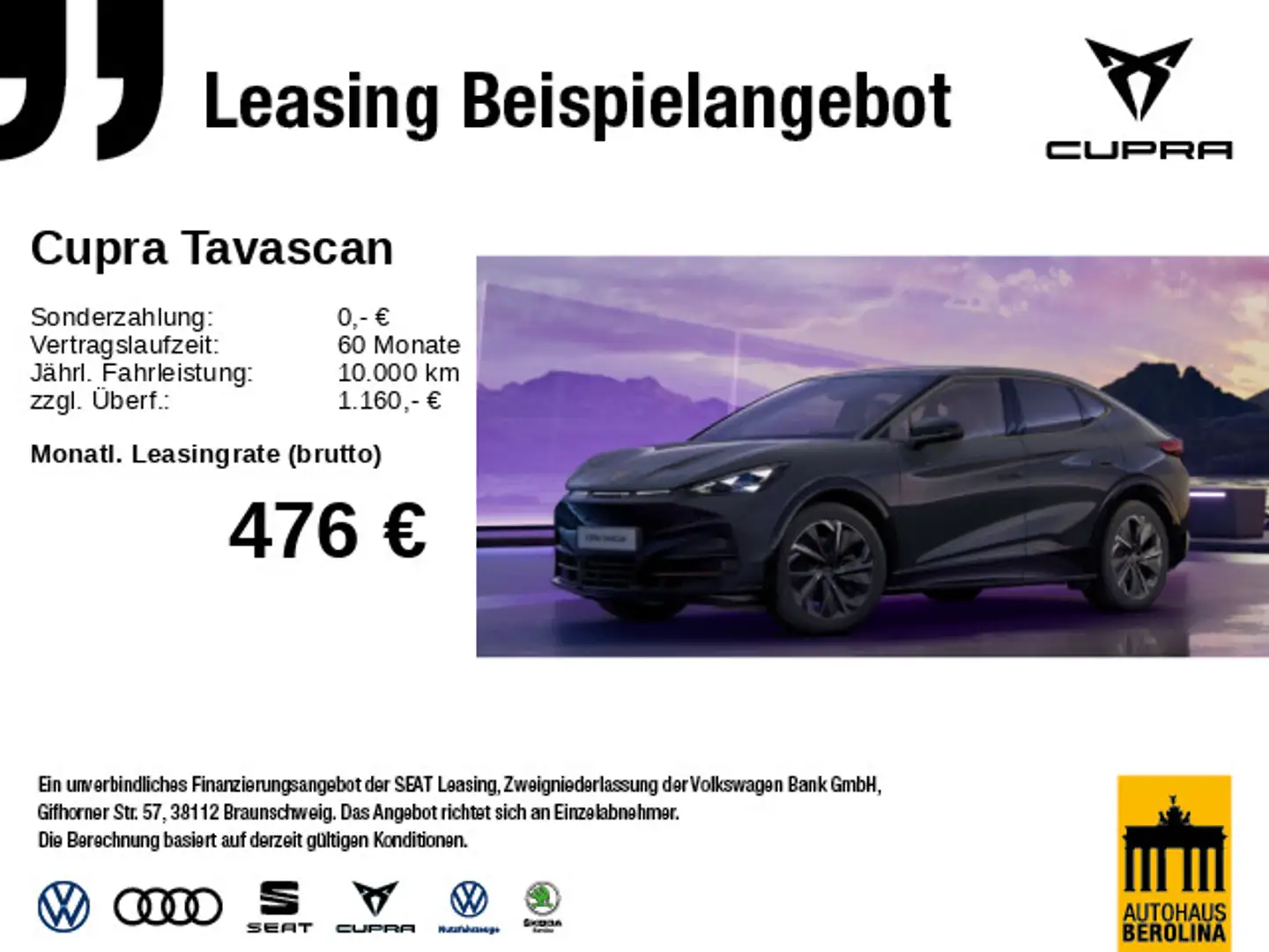 CUPRA Tavascan VZ *MATRIX*WärmeP*ACC*NAV*R-CAM*SHZ* Grijs - 1