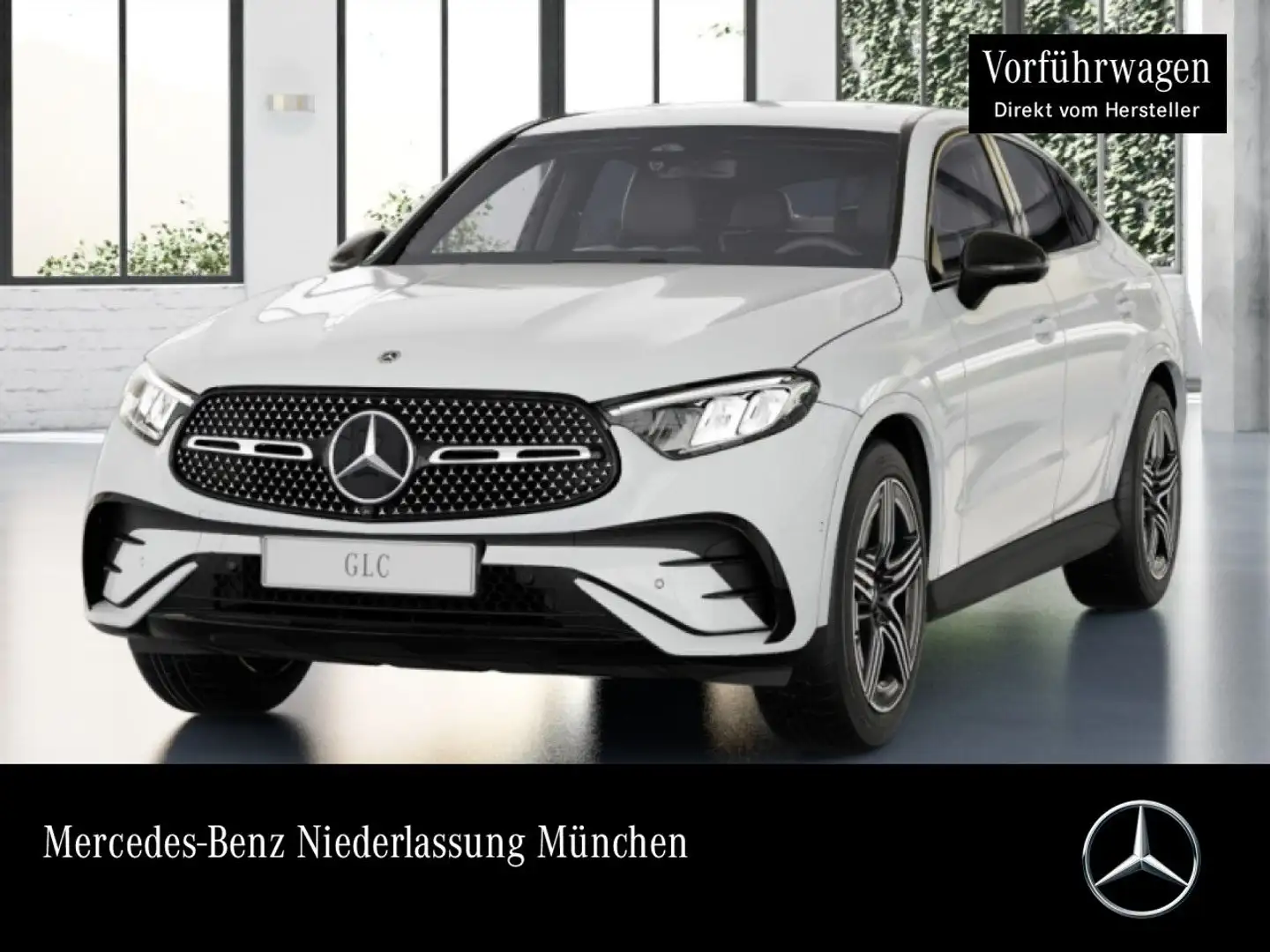 Mercedes-Benz GLC 200 4M AMG+NIGHT+360+AHK+LED+TOTW+KEYLESS+9G Weiß - 1