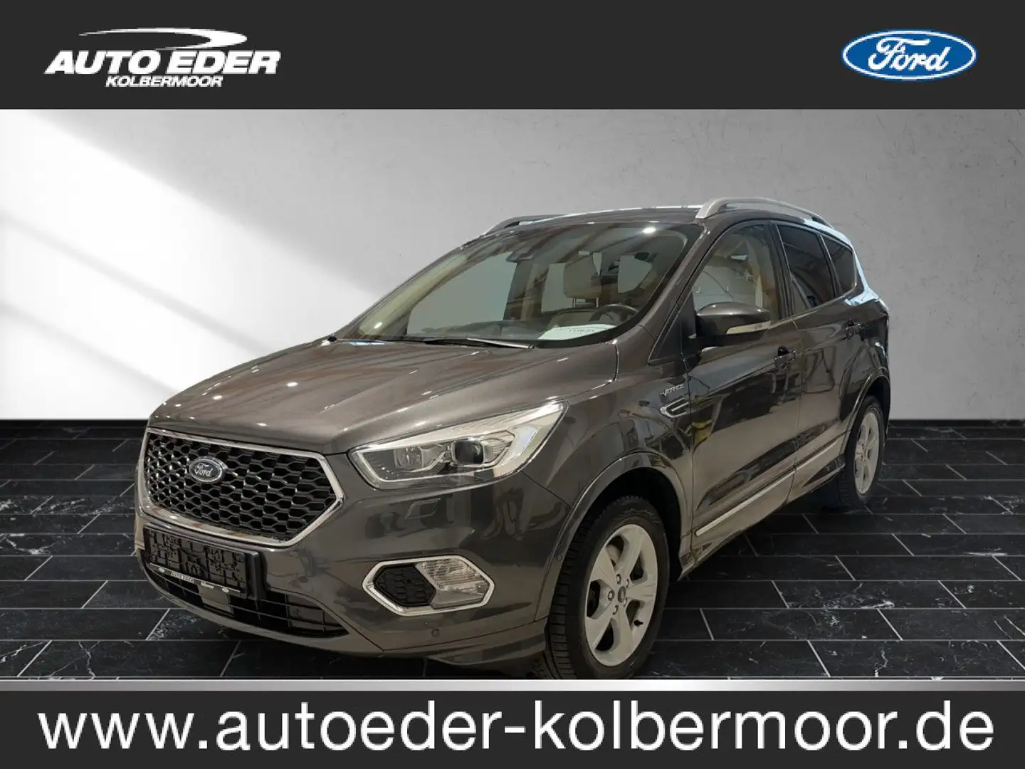 Ford Kuga Vignale Bluetooth Navi Vollleder Klima Grau - 1