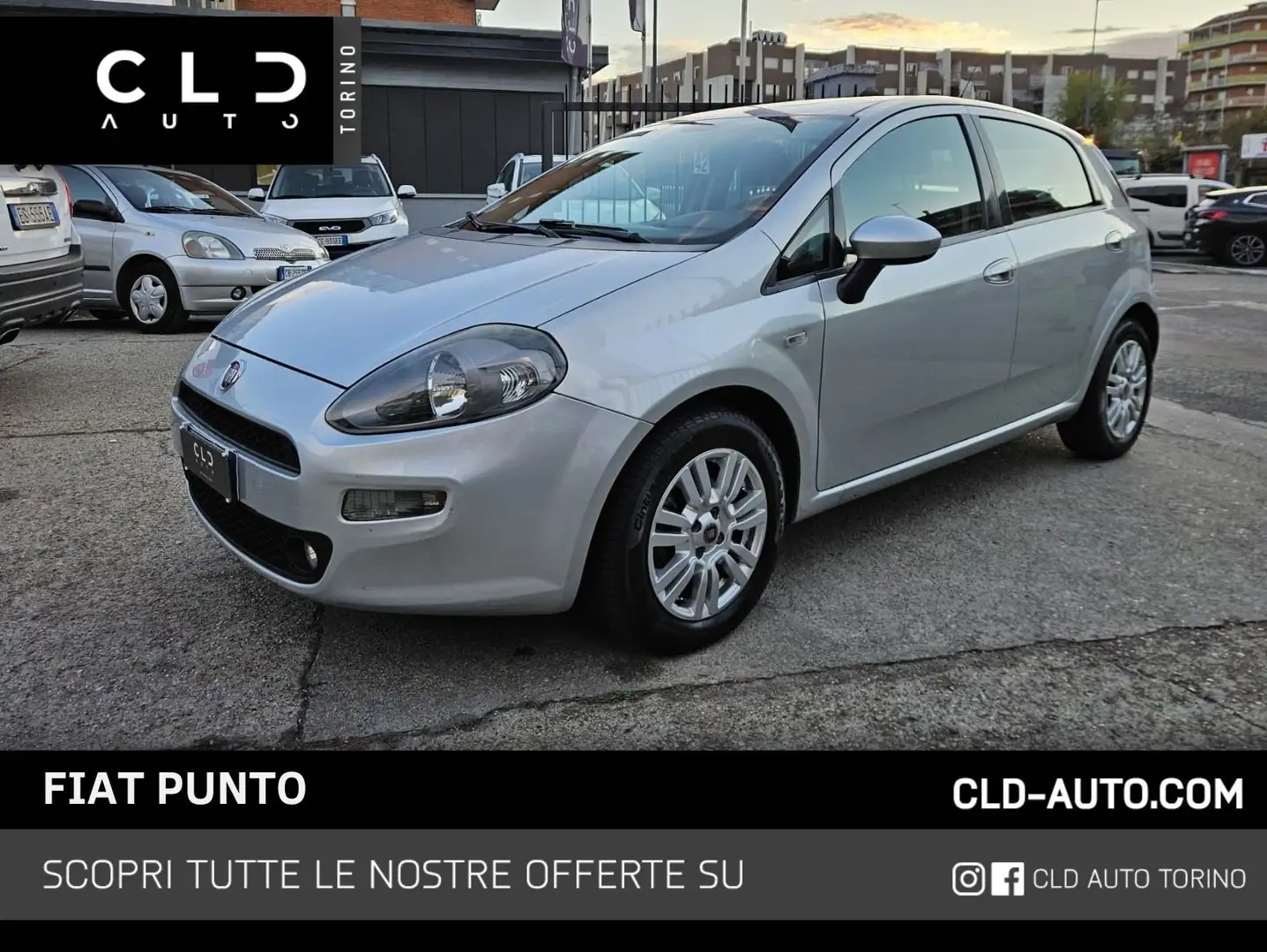 Fiat Punto 1.3 MJT II 75 CV 5 porte Grigio - 1